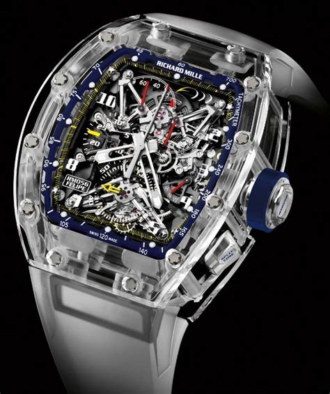 richard mille crystal|richard mille sapphire case.